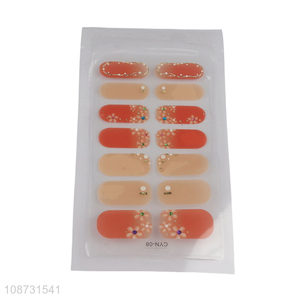 China factory full nail sticker nail polish strips for women girls