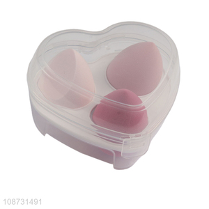 Wholesale non-latex beauty blender makeup sponge set for liquid foundation