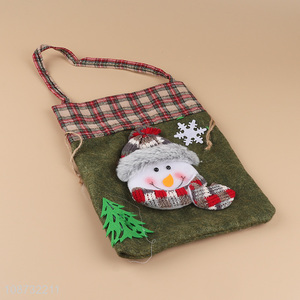 Wholesale non-woven Christmas candy bag Xmas goodie bag for gift wrapping