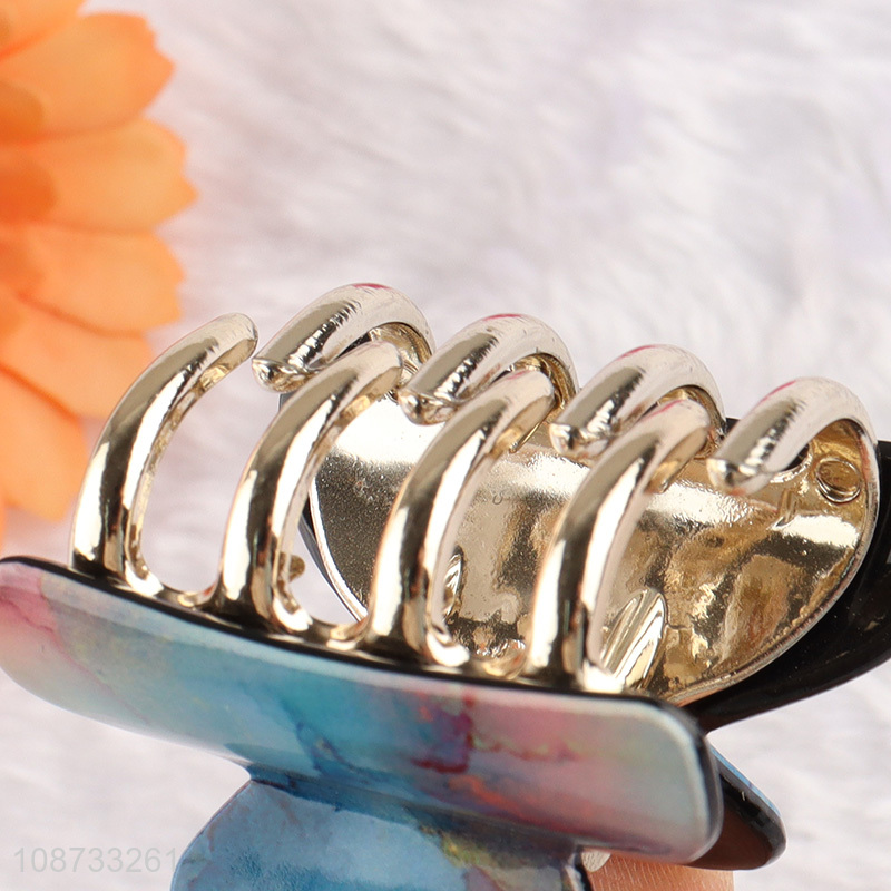 Hot selling European style acrylic hair jaw clips for women girls