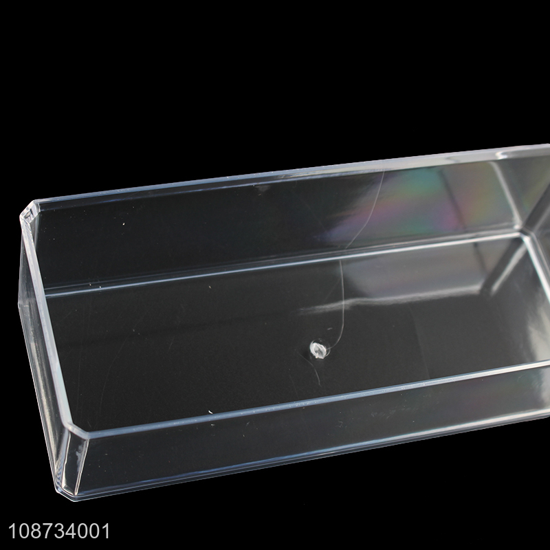 Cheap clear cosmetic organizer makeup storage box display box for desktop