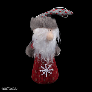 Good quality hanging plush doll gnome ornaments Christmas decoration