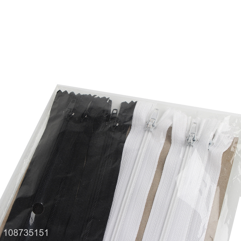 Wholesale 6pcs invisible zippers long nylon zippers for dress pillow