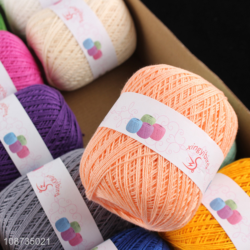 Hot selling 80g/pc crochet knitting yarn cotton embroidery threads