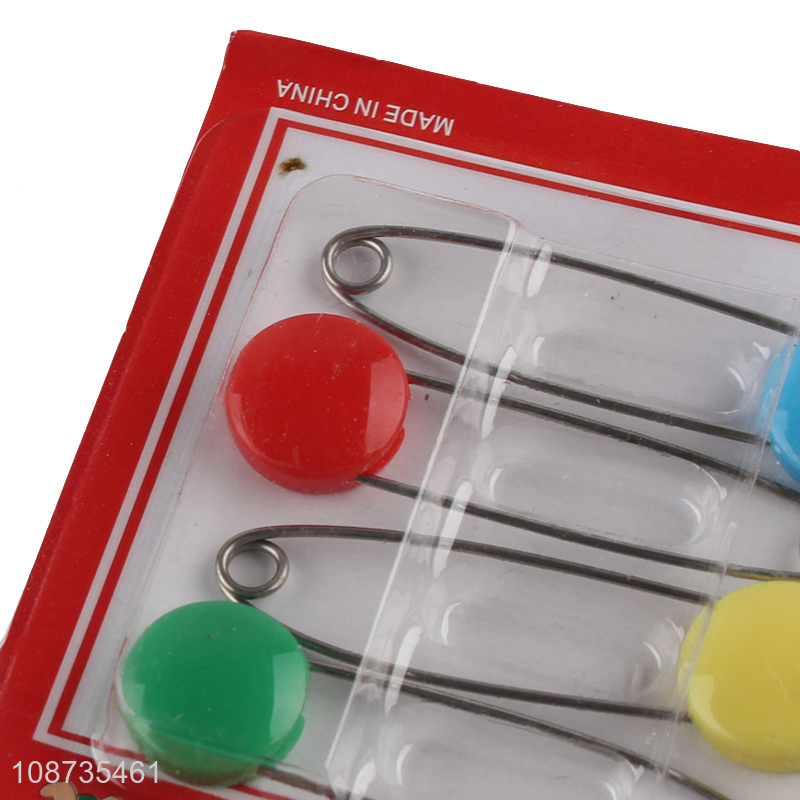 Good quality 4 pieces baby safety pins infant cloth nappy pins