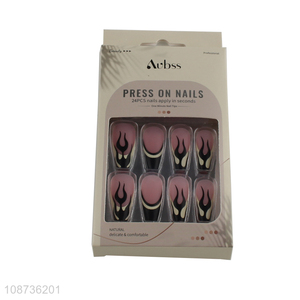 Low price delicate comfortable fake nail press-on nail set for girls