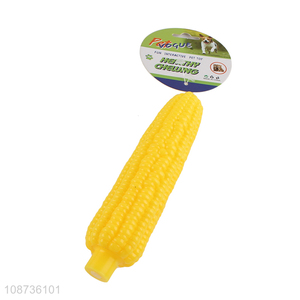 Best selling corn shape durable pets <em>dog</em> chewing squeaky toys