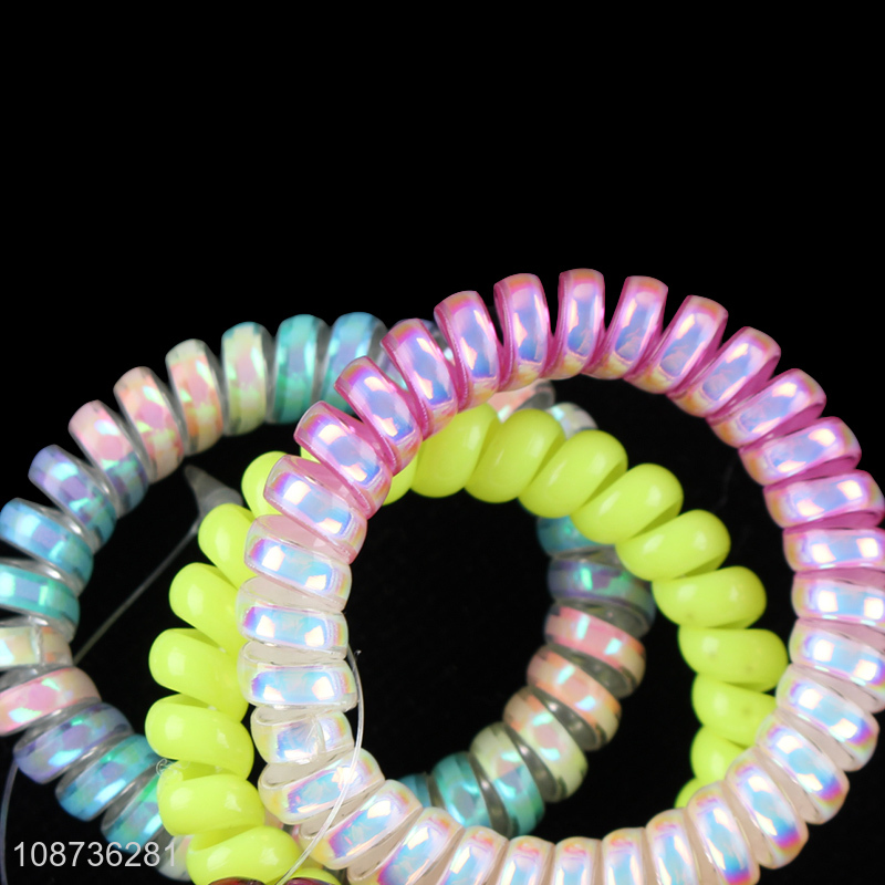 Best selling multicolor elastic girls hair ring hair rope for headwear