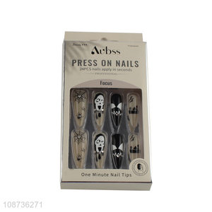 Top selling halloween decoration women fake nail press-on nail set