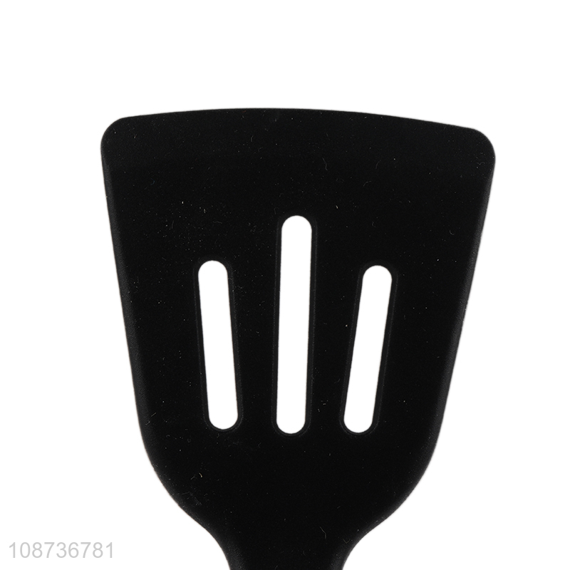 Wholesale wooden handle nylon slotted spatula slotted pancake turner