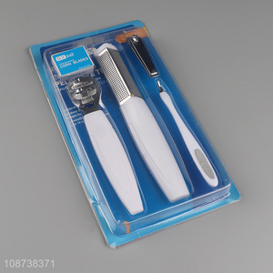 Top products stainless steel dead skin remover foot file set for sale
