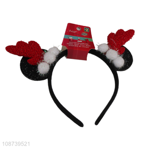 Hot selling Christmas reindeer antler hair hoop Christmas headband