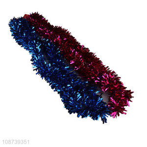 Good quality Christmas tinsel <em>garland</em> foil tinsel twist metallic streamers