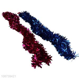 Good quality Christmas tinsel <em>garland</em> Christmas tree hanging ornaments