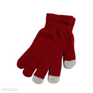 Good selling <em>winter</em> warm knitted women <em>gloves</em> touch screen <em>gloves</em>