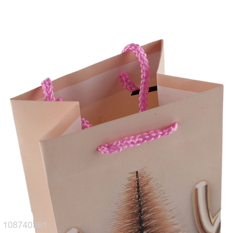 Hot items christmas wine bottle paper packaging bag tote bag for sale