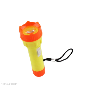 Online wholesale led flashlight with button battery kids glowing toy