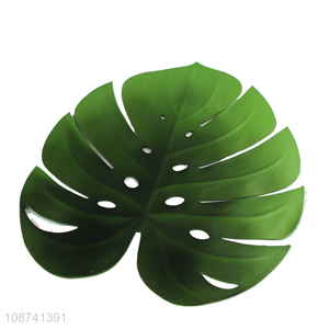 Online wholesale green palm leaf placemat for dining table decoration