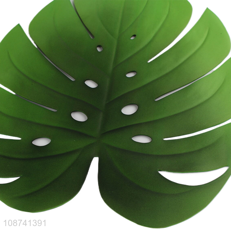 Online wholesale green palm leaf placemat for dining table decoration