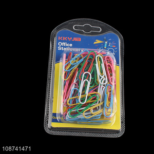Best selling multicolor office school <em>stationery</em> clips paper clips wholesale
