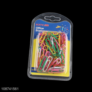 Top selling colourful office stationery clip paper clips file clips