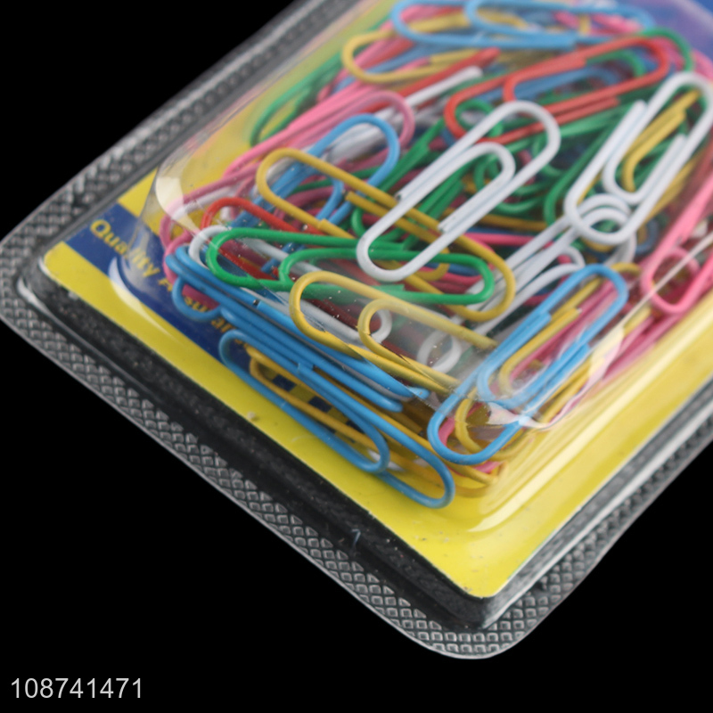 Best selling multicolor office school stationery clips paper clips wholesale