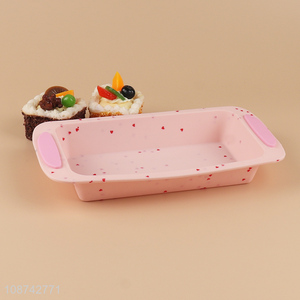 Yiwu market rectangle non-stick <em>silicone</em> <em>cake</em> baking pan <em>cake</em> <em>mould</em> for sale