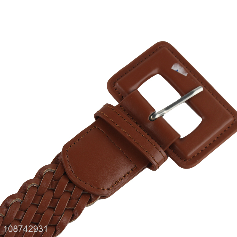 Top selling women fashion accessories pu leather belt with buckle