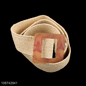 Good quality fashionable ladies elastic woven decorative waist <em>belt</em>