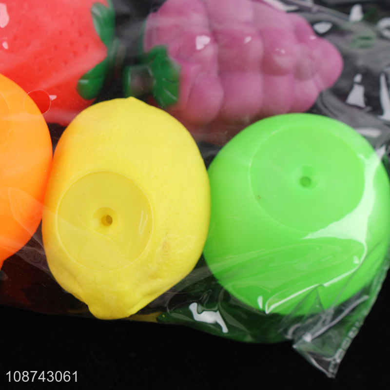 China supplier fruit series floating vinyl baby shower bathing toys