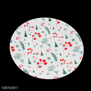 Popular product Christmas ceramic <em>plates</em> Xmas dessert <em>plates</em>