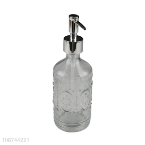 Best selling glass liquid soap bottle soap dispenser for bathroom accessories