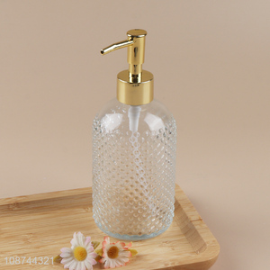 China supplier clear bathroom accessories liquid soap dispenser bottle for sale