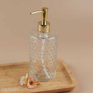 Top selling glass bathroom accessories liquid hand soap dispensers bottle wholesale