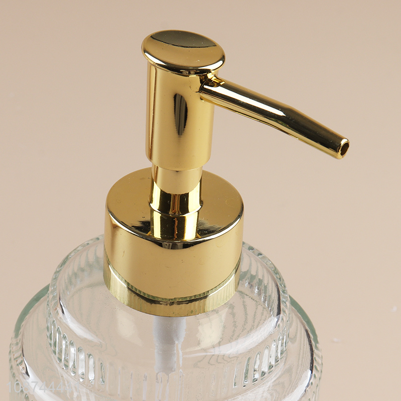 Most popular glass bathroom liquid soap dispenser bottle shampoo pump bottle