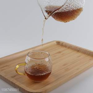 Hot selling glass breakfast <em>cup</em> glass <em>coffee</em> mug tea <em>cup</em> with handle