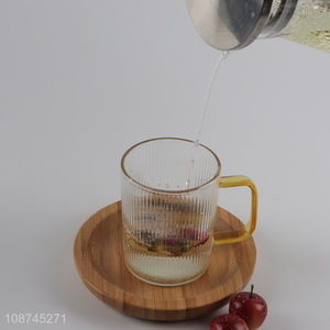New product textured glass <em>cup</em> ribbed <em>coffee</em> <em>cup</em> striped tea <em>cup</em>