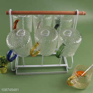 China imports clear glass coffee tea <em>mugs</em> glass juice cup with handle