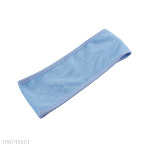 New product non-slip microfiber makeup headband elastic shower headband