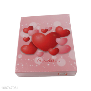 Top selling heart cover 4*6inch family couple <em>photo</em> <em>album</em> wholesale