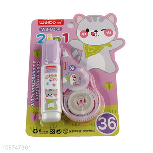 Good quality school students <em>stationery</em> correction tape correction fluid set