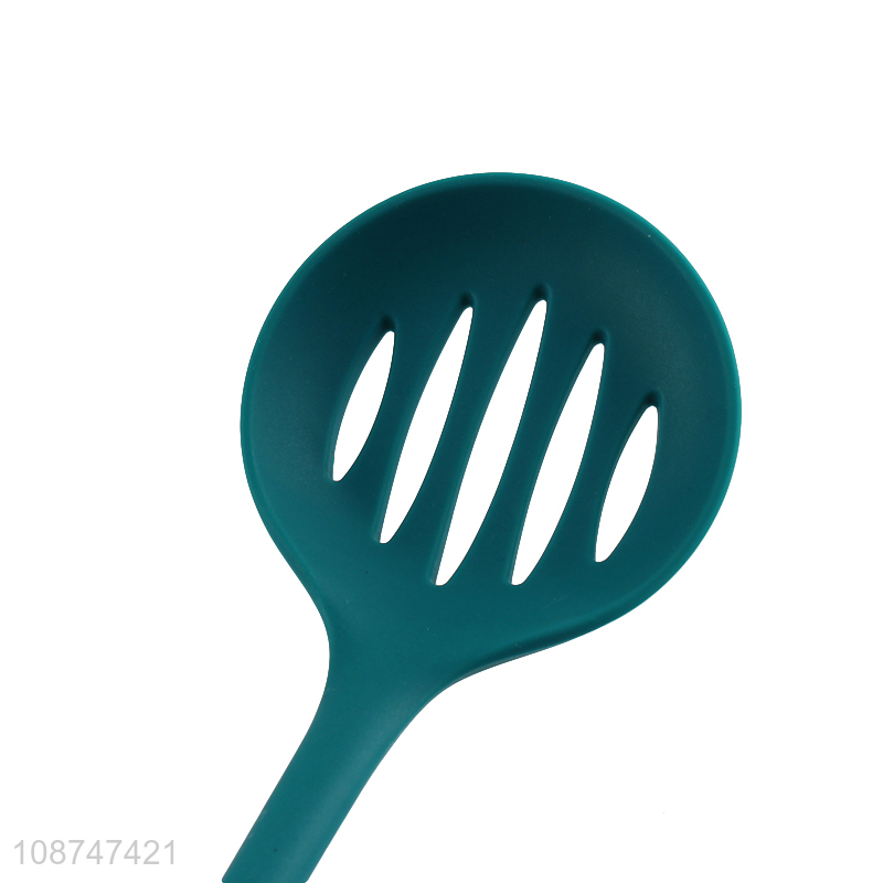 Best selling food grade silicone kitchen utensils slotted ladle wholesale