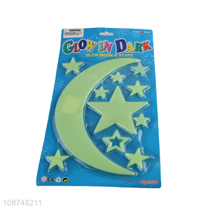 Low price moon star glow-in-the-dark sticker decorative stickers for sale