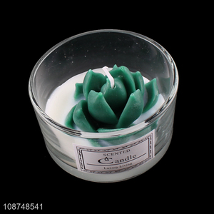 Online wholesale glass jar candle scented candle for stress relief