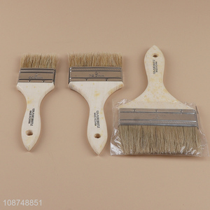 Factory direct sale multi-purpose paint brush with wooden handle