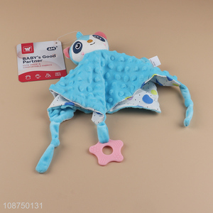 Wholesale plush animal soothing toy saliva <em>towel</em> for baby toddler