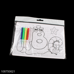 Popular Product DIY Coloring Alphabet Jigsaw <em>Puzzle</em> Toy