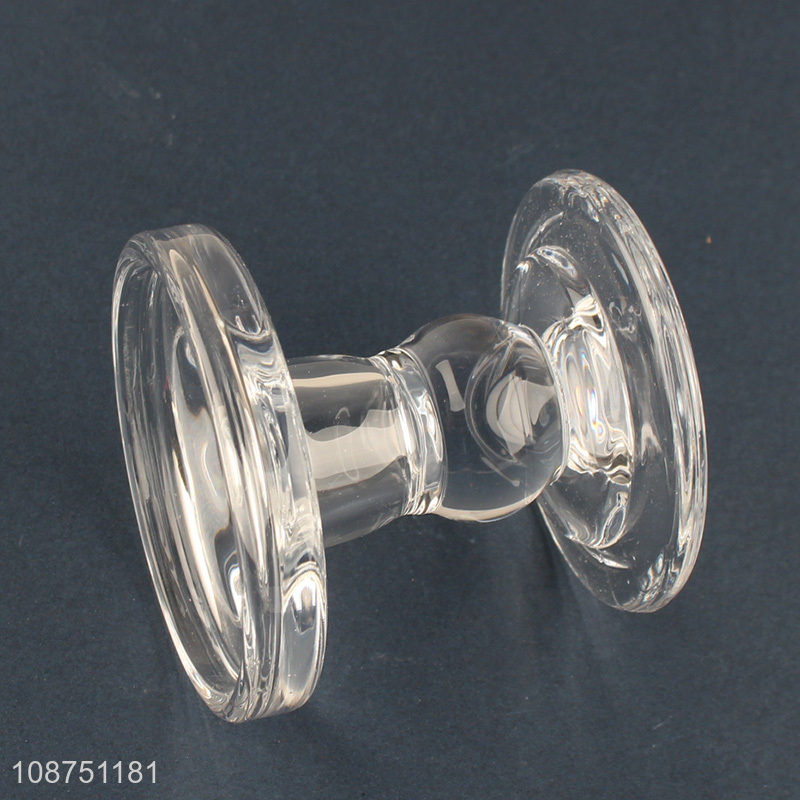 New arrival clear glass candle holder for home decoration