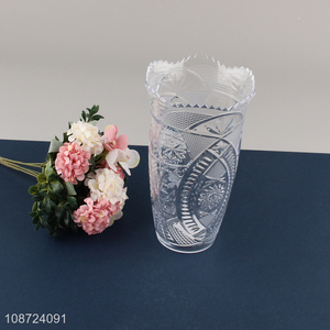 New product clear plastic vase hydroponic plant vase for home decor