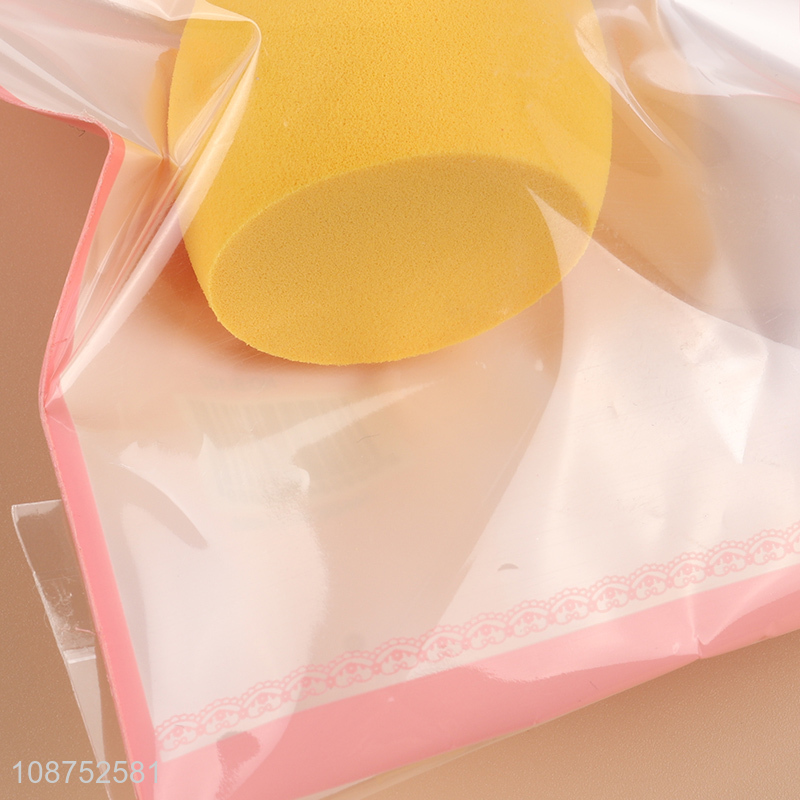 Hot items yellow soft reusable beauty blender makeup puff sponge